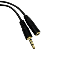 Câble de rallonge auxiliaire 3.5mm TRRS mâle vers câble audio stéréo femelle TRRS