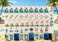 En stock, Nouveauté très demandée : Jeu de tuiles de Mahjong américain de luxe, thème Océan, 4 couches, 160 tuiles en acrylique gravées - Ningbo Leti