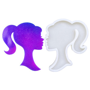 INTODIY chica cabeza <span class=keywords><strong>princesa</strong></span> molde <span class=keywords><strong>de</strong></span> silicona azúcar artesanía <span class=keywords><strong>Fondant</strong></span> herramientas <span class=keywords><strong>pastel</strong></span> decoración molde herramienta para hornear DIY Cocina - Product Image 4