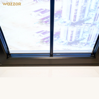 Ventanas Francesas de Aluminio Impermeables con Aislamiento Acústico y Térmico para Decoración Exterior de Casas y Villas, Personalizables, Gran Venta Wazzor