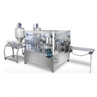 Machine de remplissage et d'emballage automatique pour sachets préformés de sauce tomate et de liquide vaisselle, machine d'emballage de sauce en bâtonnets pour sachets de forme.