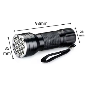 Vente chaude plus petites lumières UV lampe de poche 21UV LED 395nm <span class=keywords><strong>d</strong></span>étecteur de lampe Scorpion haute puissance pour stylos à <span class=keywords><strong>encre</strong></span> chien chat <span class=keywords><strong>tache</strong></span> <span class=keywords><strong>d</strong></span>'urine - Product Image 2