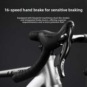 Bicicleta de Carretera Lanling con Cuadro de Acero al Carbono, Horquilla con Resorte, Cableado Interno, Frenos de Disco, Diseño de Carreras, Desmontable, para Adultos - Product Image 3