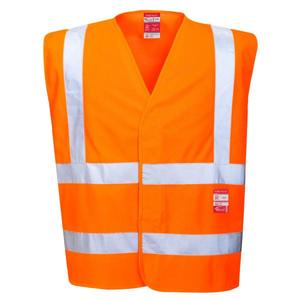 PORTWEST - FR75ORRL/XL Gilet orange résistant au feu haute visibilité-WORKWEAR résistant aux flammes EAN 5036108204502 - Product Image 1
