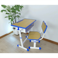 Bureau et chaise d'étudiant au design moderne, réglables en hauteur, meubles scolaires durables pour la maison et le bureau