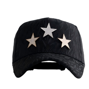 High Quality Black Suede Brim Denim Nylon 5 Panel <b>Frame</b> Unisex Curved Middle Crown Embroidered Sporty Baseball Cap - Product Image 1