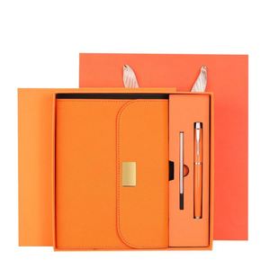 Office Notebook <b>Journal</b> Notebook and Pen Gift Stationery Set Wholesale Custom A5 B6 with Elastic Strap Pu Printed Diary 100PCS - Product Image 5