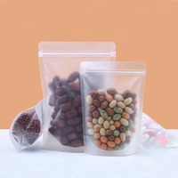 Sachet Doypack Personnalisé Écologique Recyclable Givré Translucide Refermable avec Fermeture Éclair MOPP/PET/PE Imprimé par Héliogravure pour Céréales, Grains et Haricots