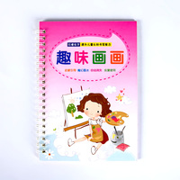 Cahier d'écriture éducative pour enfants, accessoire de pratique, inspiration de l'alphabet, mots chinois, collection de 8