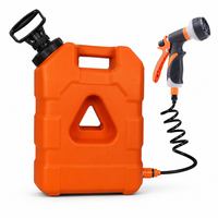 Pulvérisateur portable à pompe manuelle pour réservoir d'eau sous pression, avec tuyau et buse, idéal pour le camping, le lavage de voiture et les voyages