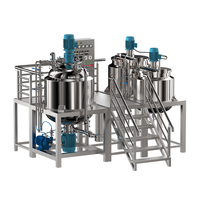 Mezclador Emulsionante al Vacío con Control PLC a Precio de Fábrica para la Fabricación de Cremas Cosméticas