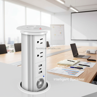 Motorisierter Pop-up-Steckdosen-Turm für Küchenarbeitsplatten, Eingebaute Versteckte EU-Steckdose mit USB-C Schnellladung