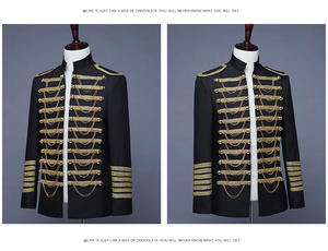 Veste rétro gothique pour <span class=keywords><strong>homme</strong></span>, veste longue steampunk victorienne, haut steampunk, col montant, manches longues, décontracté - Product Image 6