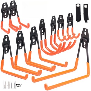 <span class=keywords><strong>Ganci</strong></span> Pesanti per Garage Rivestiti in Gomma, <span class=keywords><strong>Ganci</strong></span> Metallici da Parete Forati, <span class=keywords><strong>Ganci</strong></span> Multifunzionali per Attrezzi da Giardino e Officina - Product Image 1