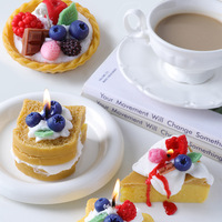 Groothandel realistische desserttaartvormige geurkaarsen van sojawas, decoratie voor thuis, cadeau voor verjaardagsfeestjes, handgemaakte novelty aromakaarsen