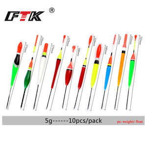 FTK 10 pièces Flotteurs De Pêche Bobbers Sapin <span class=keywords><strong>Flotteur</strong></span> Pour La Pêche À La <span class=keywords><strong>Carpe</strong></span> - Product Image 5