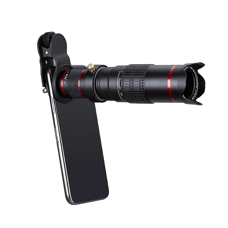22X HD 휴대 전화 카메라 렌즈 키트 범용 광학 줌 HD 4K 22x 줌 휴대 전화 망원경 렌즈 어린이 크리스마스 선물