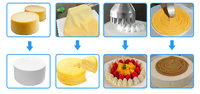 Glaçage quantitatif remplissage gâteau glaçage Machine mécanisme de levage automatique décoration de gâteau faisant la Machine