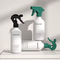 350ml 500ml PET HDPE personnalisé vide de luxe de marque privée impression en plastique à déclenchement manuel vaporisateur