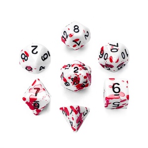 Màu sắc tuyệt đẹp khác nhau OEM đa diện DND Acrylic Dice Set cho bảng trò chơi hội đồng quản trị - Product Image 2