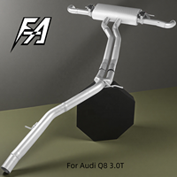 Échappement de haute qualité pour Audi Q7 RSQ7 Q8 RSQ8 3.0T 4.0T avec silencieux à soupape électronique, Plug and Play, améliore les performances