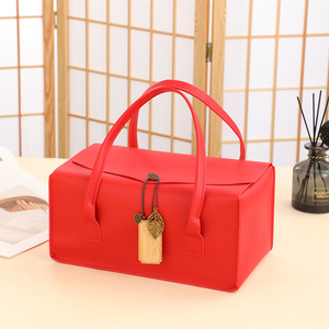 <span class=keywords><strong>2025</strong></span> nóng bán tái sử dụng cao cấp bao bì Hộp Quà Tặng Hai Gói cầm tay hộp rỗng cho rượu vang mỹ phẩm trà PU da bao bì hộp - Product Image 5