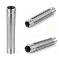 Manchon Droit Inox 304/316L Raccord de Tuyauterie Fileté et à Souder Connecteur Standard ANSI/ASME Qualité Industrielle