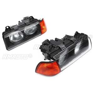Feux de signalisation d'angle gauche et droit de voiture avec lentilles 4 couleurs pour BMW Série 3 E36 4 portes 1992-1998 63138353279/63138353280 - Product Image 4