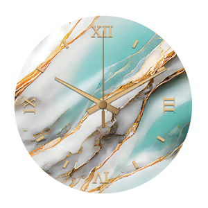 12 Inch Modern Design Creative Marble Glass <strong>Wall</strong> <strong>Clock</strong> for Home Decor Promotional Gift <strong>Clock</strong> <strong>Wall</strong> - Product Image 4