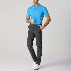 Pantalons d'été slim pour hommes, personnalisés en gros, respirants, extensibles, longs, taille mi-haute, légers, style décontracté, coupe droite - Product Image 5