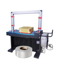 Wallepac Machine de cerclage de courroie en plastique PP entièrement automatique à double deux moteurs de 9/12mm de largeur de carton Fabricants
