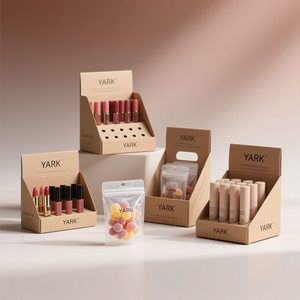 Custom Display <b>Boxes</b> <b>Cardboard</b> <b>White</b> Folding Lipstick Cosmetics Packaging Paper Display Box for Merchandise Counter Display - Product Image 6