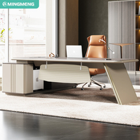 Mobilier de bureau design moderne et minimaliste Boss Bureau de direction de luxe avec chaise convertible