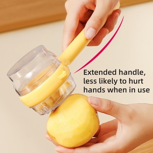 Custom Logo/Color 2 in 1 Multi-Functional <b>Potato</b> Apple Vegetable Peelers with Storage Box <b>Container</b> for Veggie Fruit Carrot - Product Image 1
