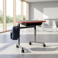Bureau d'ordinateur relevable, table d'usine, table de salle de classe, table de salle de formation