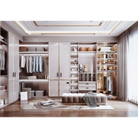 Armoire d'angle multifonctionnelle sur mesure avec rangement intégral, portes coulissantes et optimisation de l'espace pour chambre à coucher