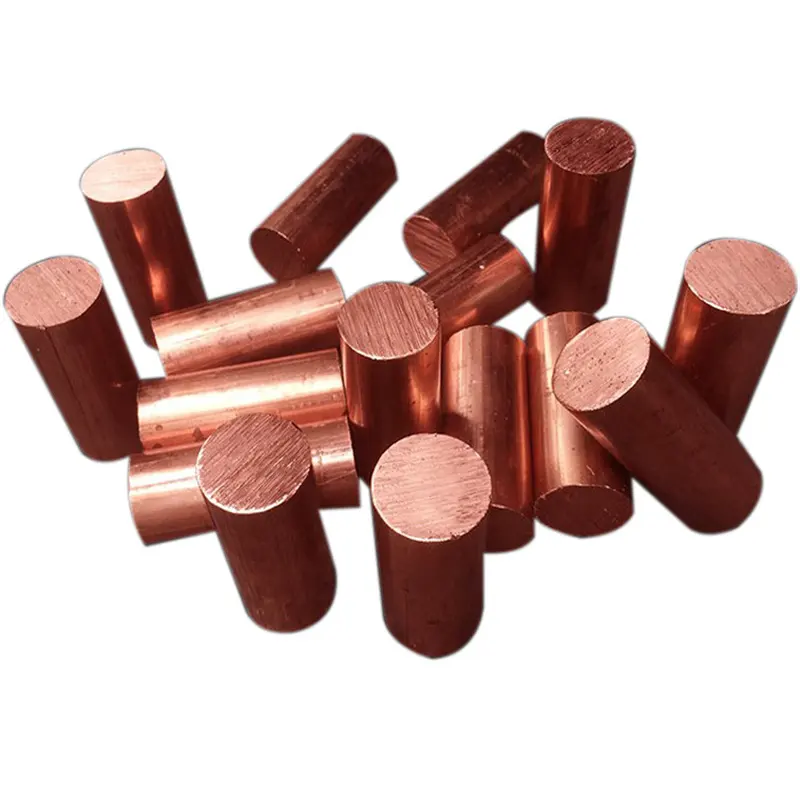 High Hardness Copper Bar C10100 C10200 C11000 6mm 8mm 16mm Solid Round Rods For Sale