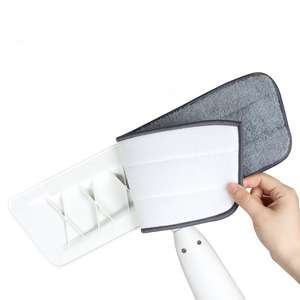 Beeman干湿平拖把用于硬木层压木质陶瓷超细纤维手动自拧器可重复使用的地板清洁喷雾 - Product Image 6