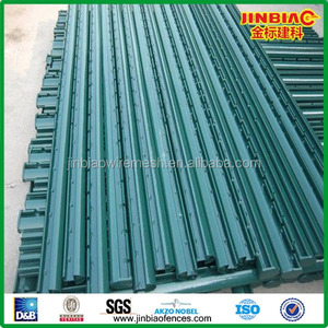 Poteaux Dormeurs Galvanisé H Canal Acier Pvc Enduit Clôture, Treillis & Gates Fer Métal Emballé avec Sac Plastique Pas de Support - Product Image 4