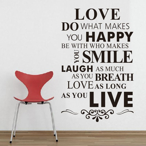 Rimovibile in pvc sala riunioni lettera cita decorazione della parete adesivi - Product Image 1