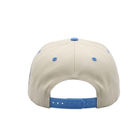 Casquettes Snapback en gros avec boucle personnalisée, logo brodé 3D bicolore, casquettes de baseball à visière plate, designs vintage rigides