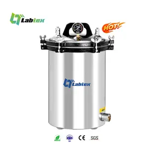 LABTEXポータブル圧力蒸気滅菌器電気またはLPG加熱18L/24L