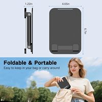 Support de tablette pour iPad, support de tablette réglable pour bureau, support d'écran portable pliable compatible avec les tablettes de 4 à 16 pouces