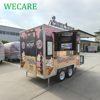 Wecare VIN Remorque de Restauration Mobile avec Cuisine Complète pour Café, Gelato, Hot-dogs, Crème glacée et Pizza