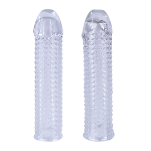 Herren Streitkolben Extended Thick Crystal Clear Realistische wasserdichte <span class=keywords><strong>Penis</strong></span> abdeckung Fabrik Großhandel Produkte für Erwachsene Dildos Sexspielzeug - Product Image 1