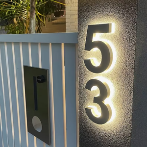 Wholesale Waterproof Stainless Steel Supper Bright LED <strong>Solar</strong> LED Address <strong>Number</strong> <strong>House</strong> <strong>Number</strong> for <strong>House</strong> - Product Image 4