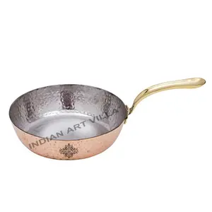 Sustainable Copper Pan And Pot At Wholesale Price Copper Hammered Serving Sauce Pan With Inside Tin Lining Supplier
