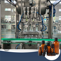 Machine automatique de remplissage et de capsulage d'huile liquide pour bouteilles en verre ou en plastique 10-1000ml pour la pâte de tomate de mayonnaise de sirop