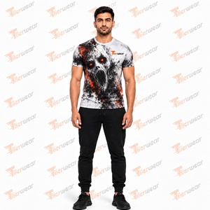 Camiseta Deportiva Sublimada para Hombre, Logotipo Personalizado al por Mayor, Impresión Completa, Rendimiento Atlético, Gimnasio, Fitness, Running, Entrenamiento, Equipo - Product Image 2
