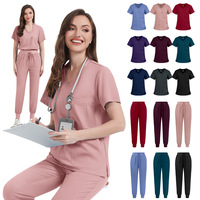 Ensemble d'uniformes médicaux pour femmes, sur mesure, pour infirmières, médecins, esthéticiennes, hôpital, extensible, uniforme d'infirmière, uniforme médical